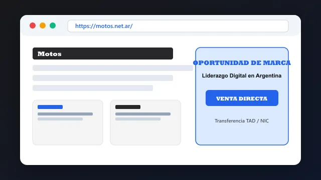 Modelo de aplicación comercial y proyectos digitales para motos.net.ar